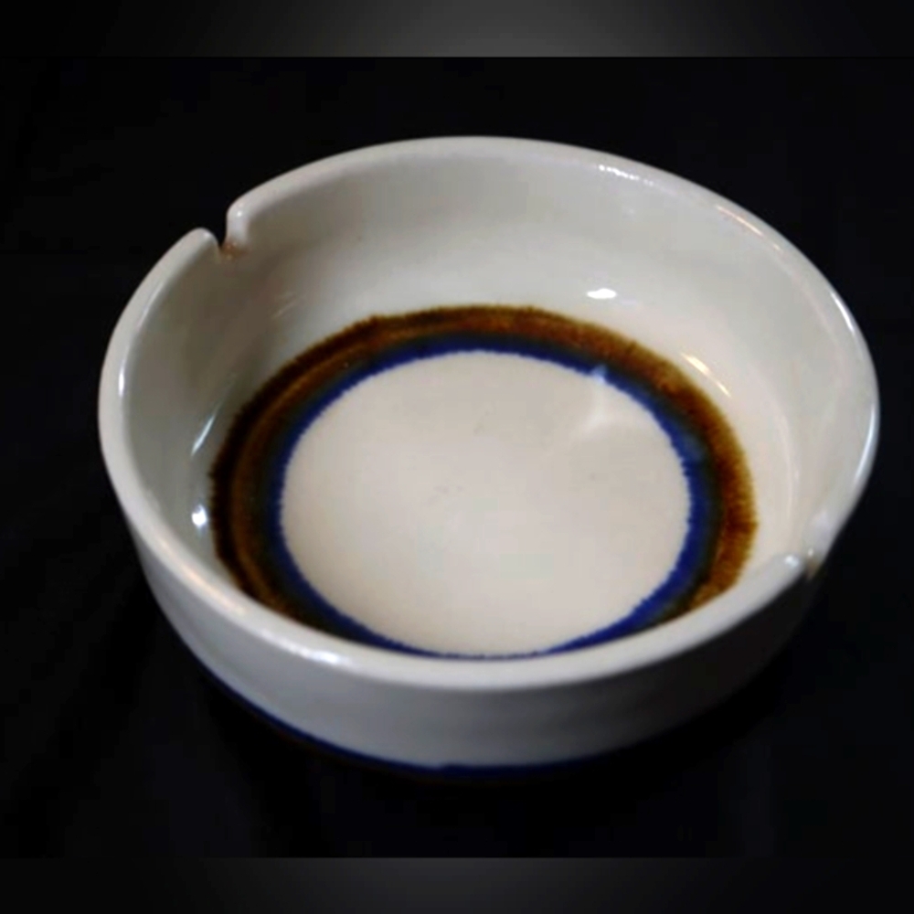 Vintage Fred Evangel Studios Signed Pottery Ashtray